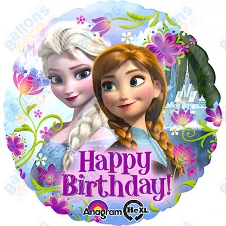 Ballon La Reine Des Neiges Elsa Anna Princesses Ballonsdeco