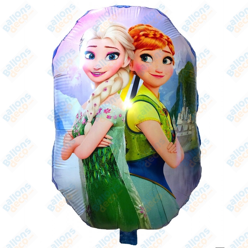 Ballon La Reine Des Neiges Elsa Et Anna Princesses Ballonsdeco