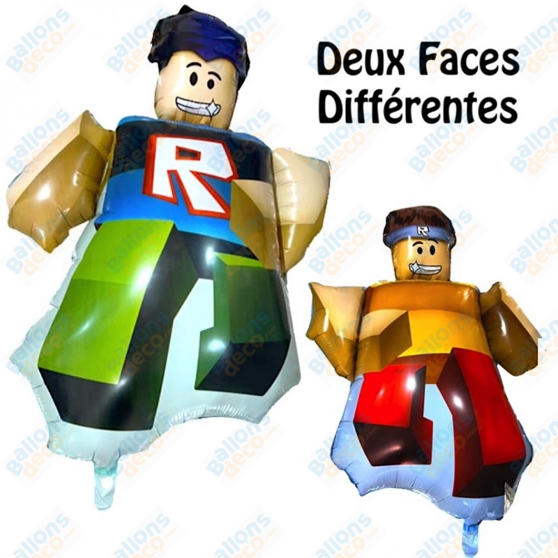 Ballon Roblox Deux Faces Différentes Jeu Gaming Ballonsdeco