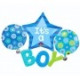 Ballon Baby Boy Etoiles Bleu