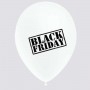 Ballons Black Friday Blanc 30 cm