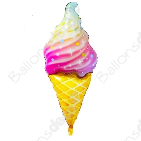 Cône de glace gonflé photo stock. Image du dessert, ballon - 200042626
