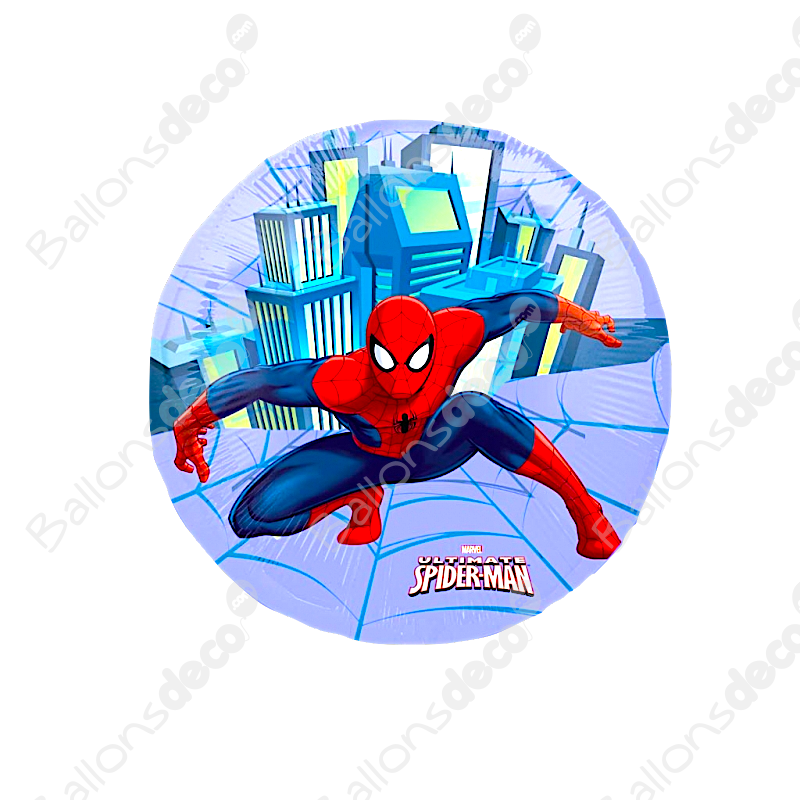 Ballon toile d'araignée Spiderman, 42 cm x 42 cm