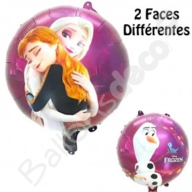 Ballon en aluminium XL La reine des neiges - Elsa & Anna 78 cm à prix  minis sur  !