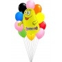 Ballons Barbapapa Jaune en Grappe