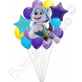 Ballon Helium Pat Patrouille Stella et Everest - 25 pouces