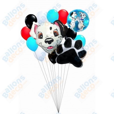 Ballons Stitch en Grappe 12 Ballons - Ballons Disney 