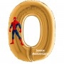 Ballon Spider-man Chiffre Zéro Or Anniversaire Marvel Avengers Disney