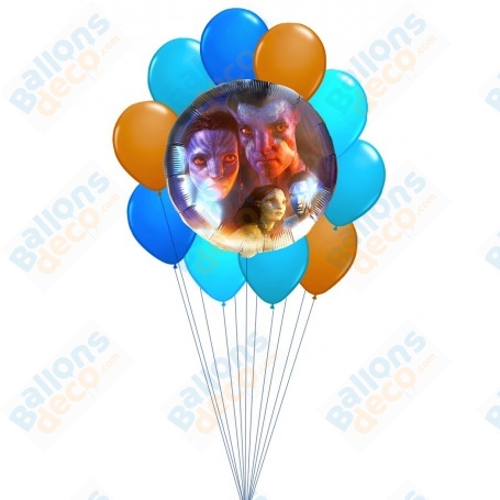 Ballons Joyeux Anniversaire en Grappe