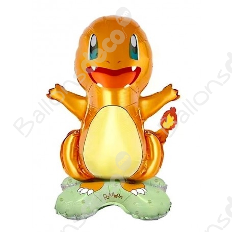 Ballon Pokémon Salamèche Orange Jaune - Décorations 