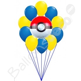 Kit anniversaire Pokémon (ballon helium) - Kits d'articles de fête