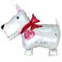 Ballon Chien Blanc Style Chipie Love