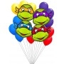 Ballons Les Tortues Ninjas Têtes En Grappe, Anniversaire enfant