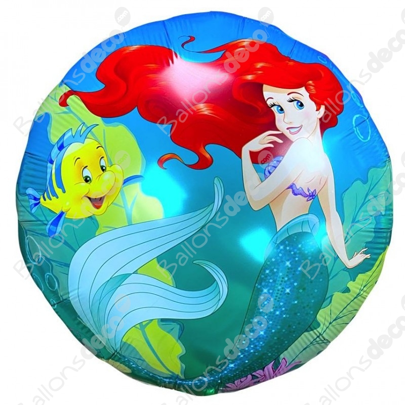 Ballon Sirène et poissons