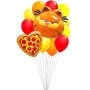 Ballons Garfield en Grappe Pizza, Anniversaire Garfield