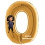 Ballon Edna Mode Les Indestructibles Chiffre Zéro Or Anniversaire Disney