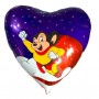 Ballon Super Souris Coeur Flexmetal, Ballon Vintage