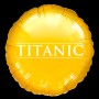 Ballon Titanic Logo Or, décoration anniversaire