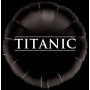 Ballon Titanic Logo Noir, décoration anniversaire