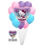 Ballons Hello Kitty Arc-en-ciel En Grappe, Décoration Anniversaire