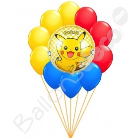 12 pcs Pokemon Pikachu Ballon Décoration De Fête Fournitures Carapuce  Bulbizarre Ballon De Fête D'anniversaire Ne flottera PAS avec de l'hélium -   France